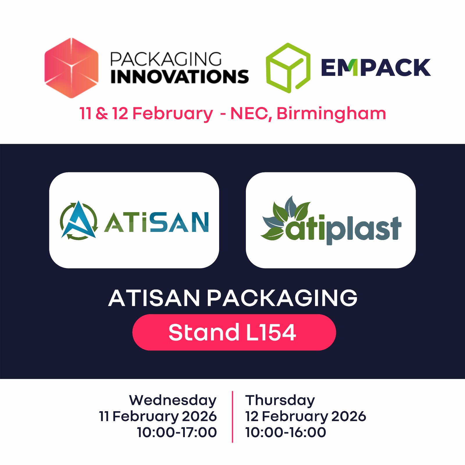 Packaging Innovation & Empack 2026 Fuarında Standımızı Ziyaret Edin
